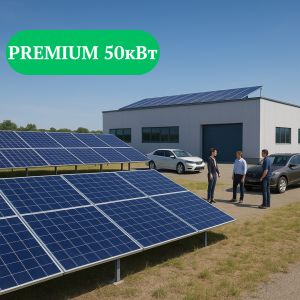 Мережева сонячна електростанція  "під ключ" PREMIUM на 50 кВт
