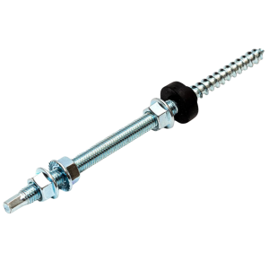 Гвинт-шуруп дворізьбовий, М10х200 мм, оцинкований