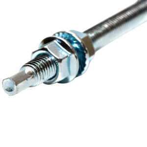 Гвинт-шуруп дворізьбовий, М10х200 мм, оцинкований