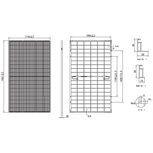 Сонячна панель TW Solar TWMNH-54HD500 Bifacial, 500Вт